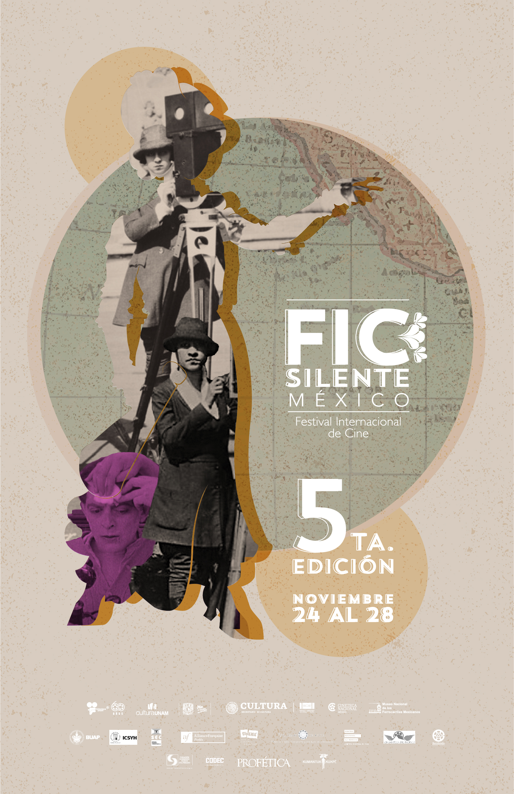 5ª edición del Festival Internacional de Cine Silente México  del 24 al 28 de noviembre
