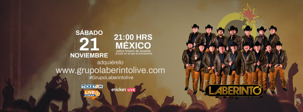 Laberinto ofrecerá concierto streaming este sábado 21 de noviembre a las 21:00 horas (CDMX)
