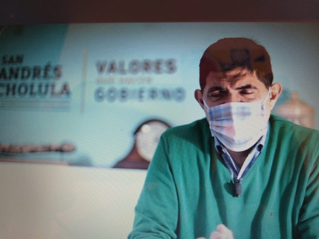 Video desde San Andrés Cholula: Ayuntamiento realizará operativos de seguridad y sanidad durante el Buen Fin, informó Sergio Mirón