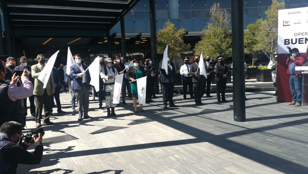 Video desde Puebla: Autoridades y empresarios  ponen en marcha operativo de seguridad del Buen Fin