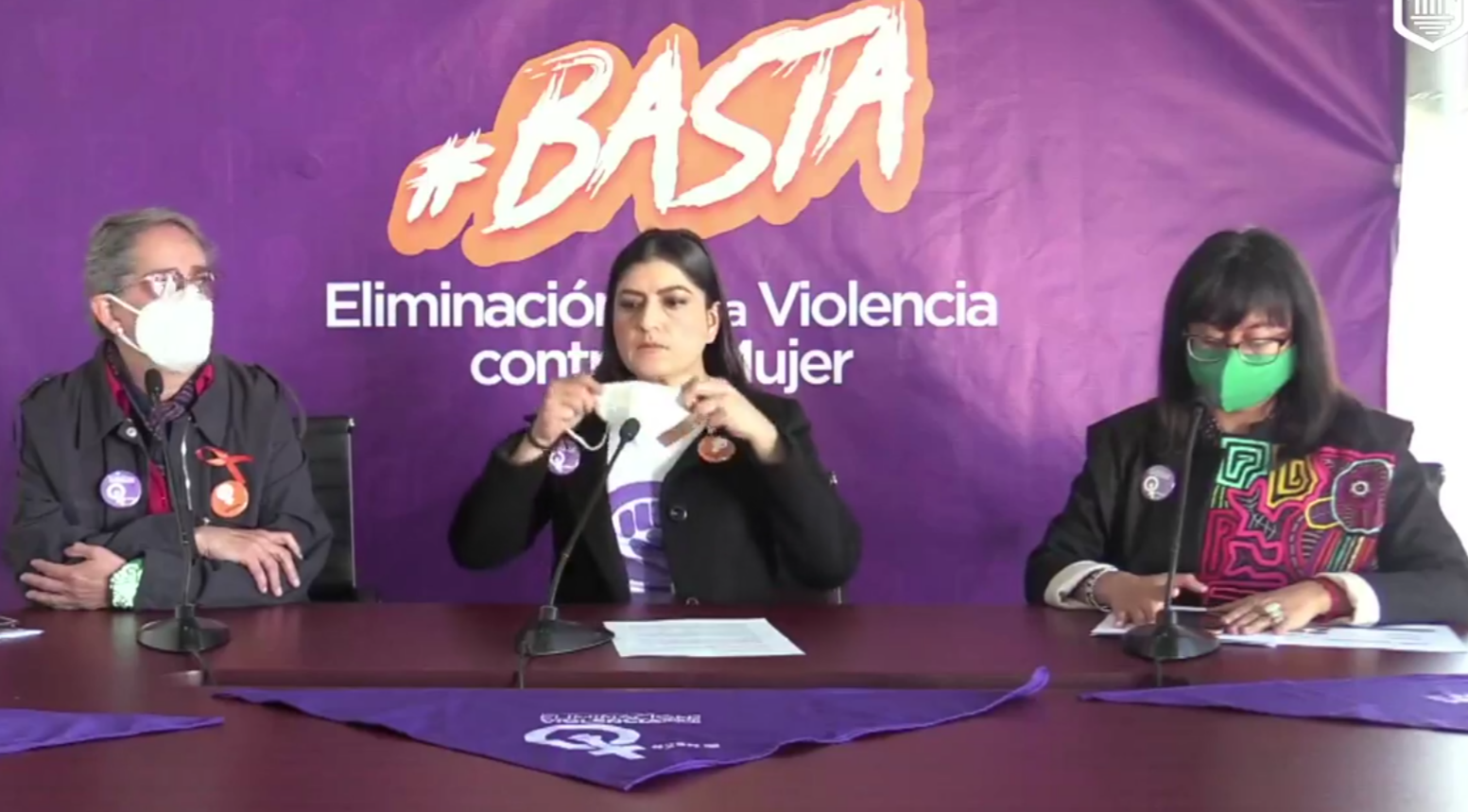 Claudia Rivera pide reflexionar sobre la violencia contra la mujer