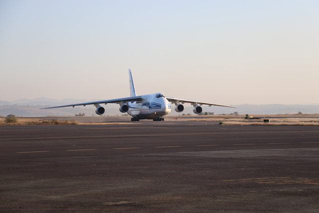 Arriba a Puebla uno de los aviones de carga más grande del mundo