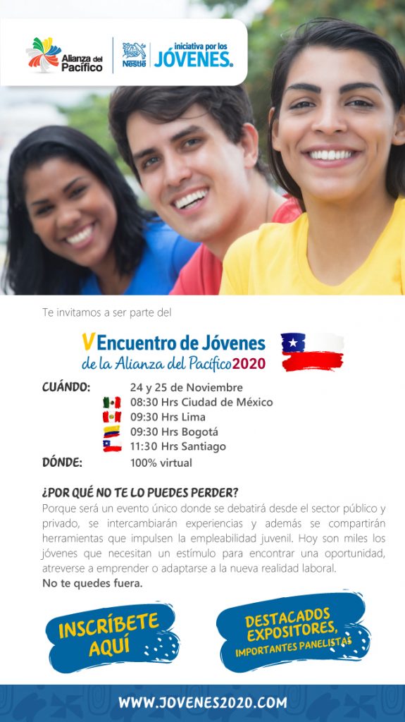 Nestlé lidera acciones ante el impacto de la pandemia en la empleabilidad juvenil y alista el V Encuentro de Jóvenes de la Alianza del Pacífico