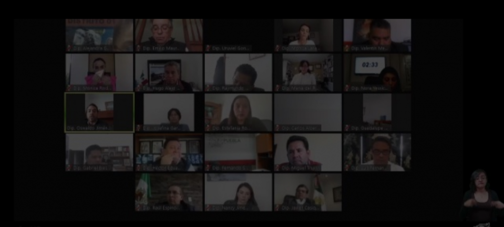 Más de 50 puntos de acuerdo en el legislativo de Puebla para atender temas covid-19