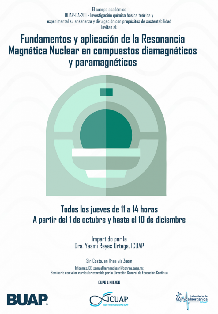 Seminario Fundamentos y Aplicación de la Resonancia Magnética Nuclear en Compuestos Diamagnéticos y Paramagnéticos