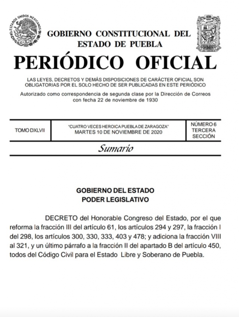 Ya es legal el matrimonio entre personas del mismo sexo en Puebla