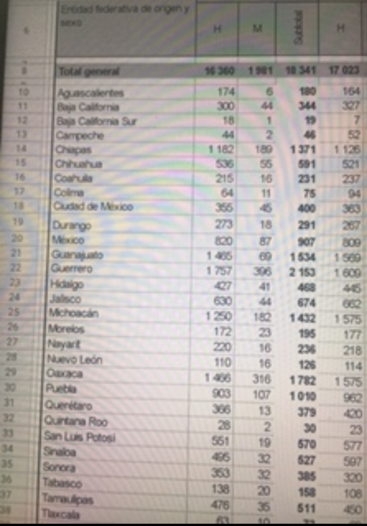 Puebla registró 7 mil 391 migrantes repatriados desde los Estados Unidos