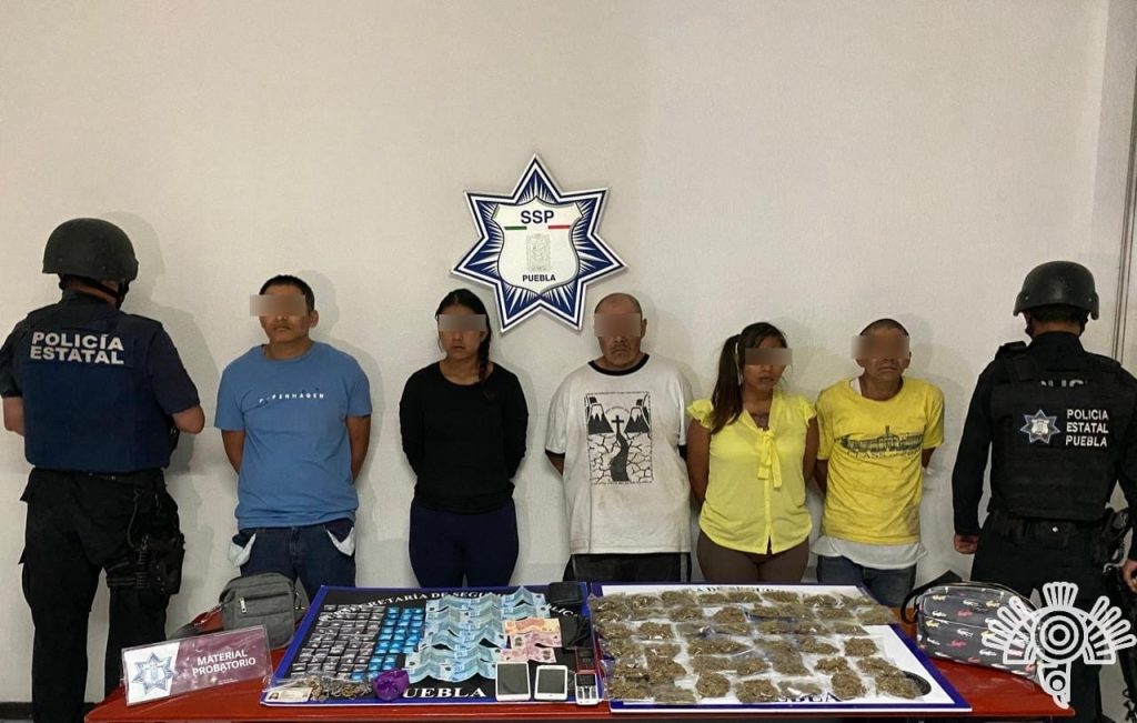 Captura Policía Estatal a cinco presuntos narcovendedores de “El Pelón”