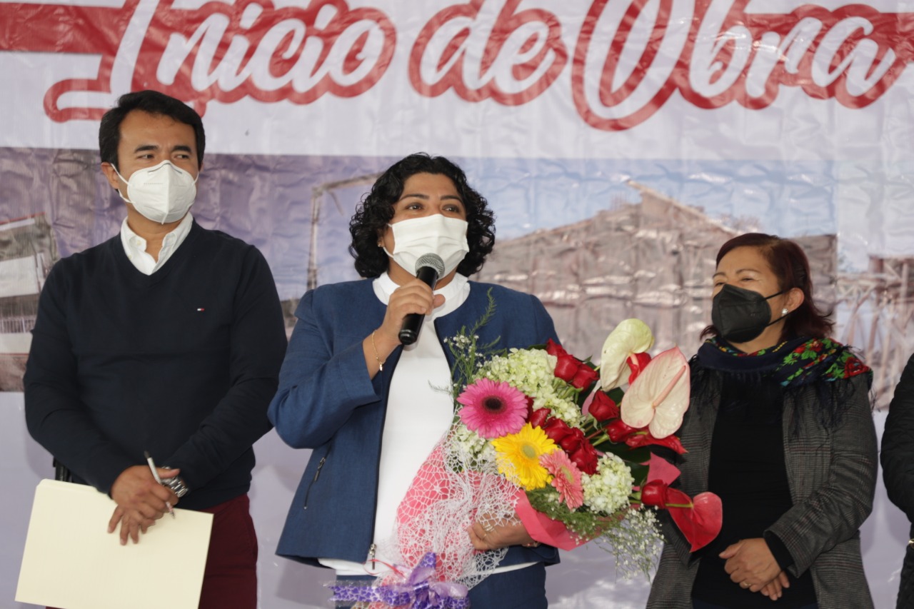 Encabeza Karina Pérez Popoca inicio de obras de infraestructura educativa en San Andrés Cholula.