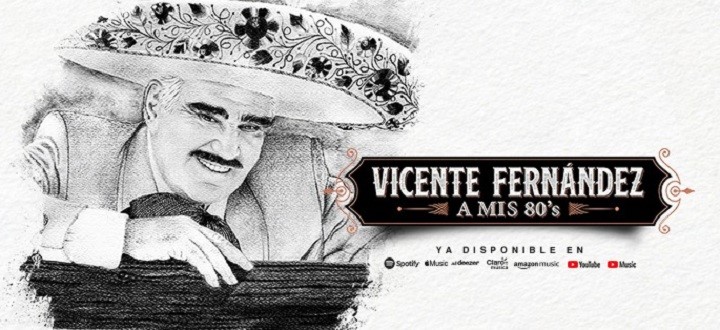 Vicente Fernández lanzó este viernes 4 de diciembre “A mis 80’s”, su nuevo álbum discográfico