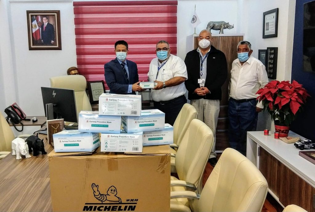 La SSC recibe 10 mil cubrebocas por parte de Michelin México