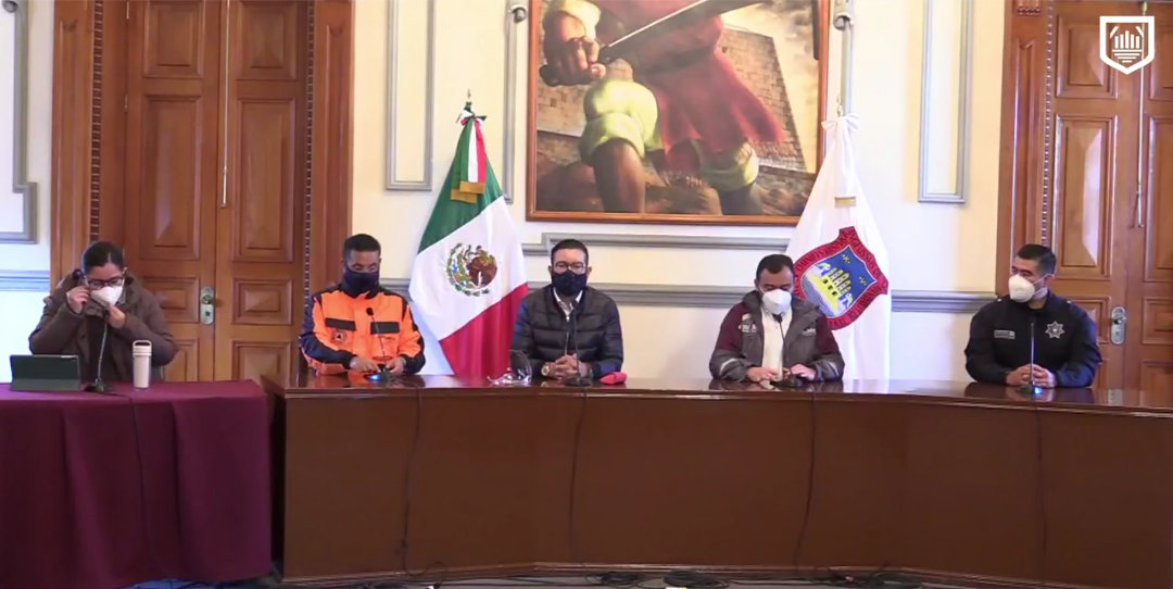 Video desde Puebla: Asegura René Sánchez que disminuyó 60% el ambulantaje y se realizaron dos arrestos