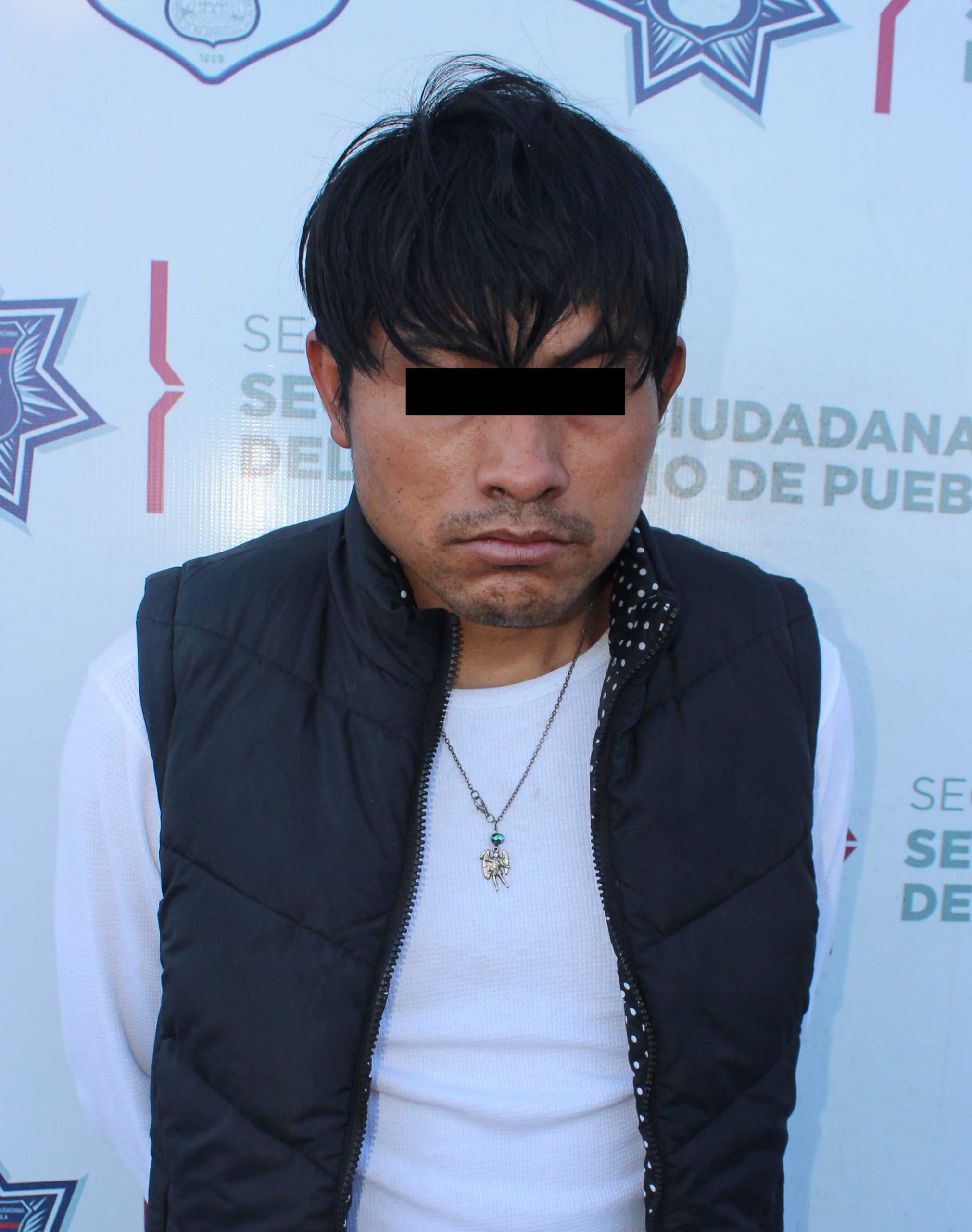 En acción inmediata detuvo Policía Municipal de Puebla a hombre por robo a casa habitación.