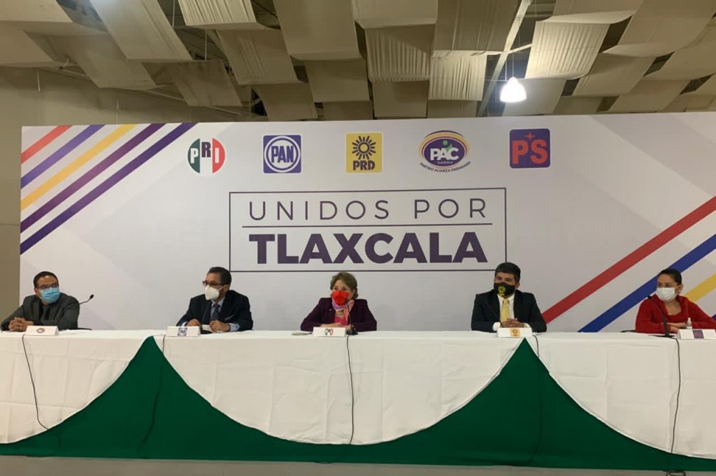 Anuncian PAN, PRI, PRD, PAC y PS mega alianza  “Unidos por Tlaxcala” Rumbo al 2021