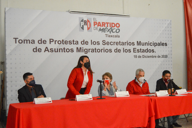 Toma protesta Miriam Báez Cortés como secretaria de asuntos migratorios del PRI Tlaxcala