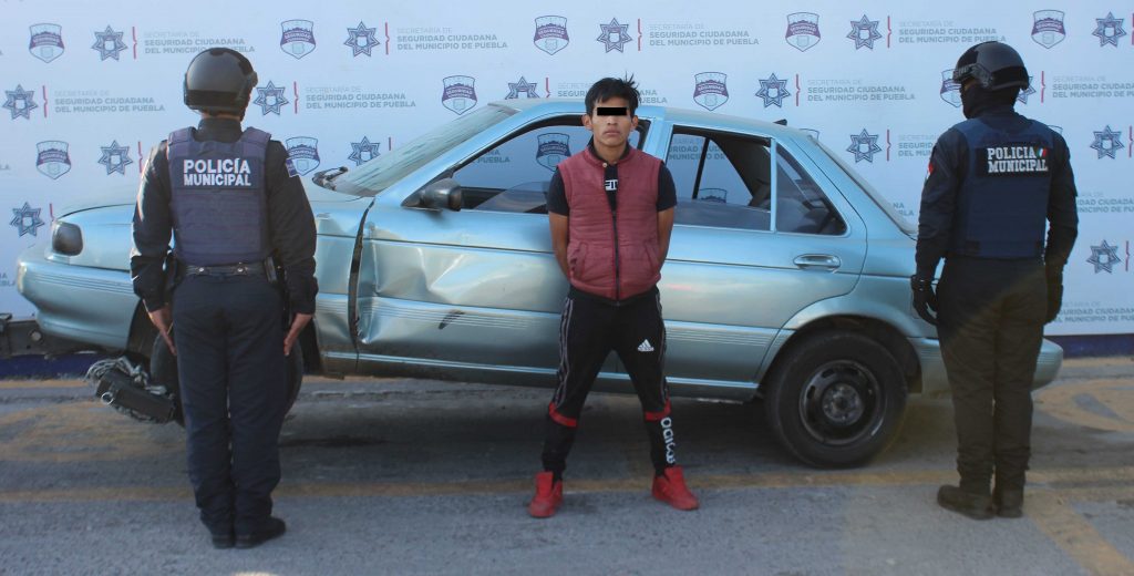 Recuperó Policía Municipal de Puebla un vehículo robado