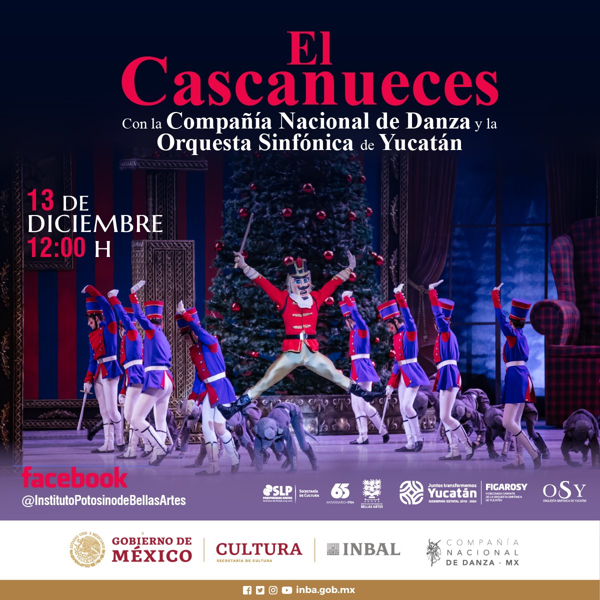 “El Cascanueces” con la Compañía Nacional de Danza y la Orquesta Sinfónica de Yucatán
