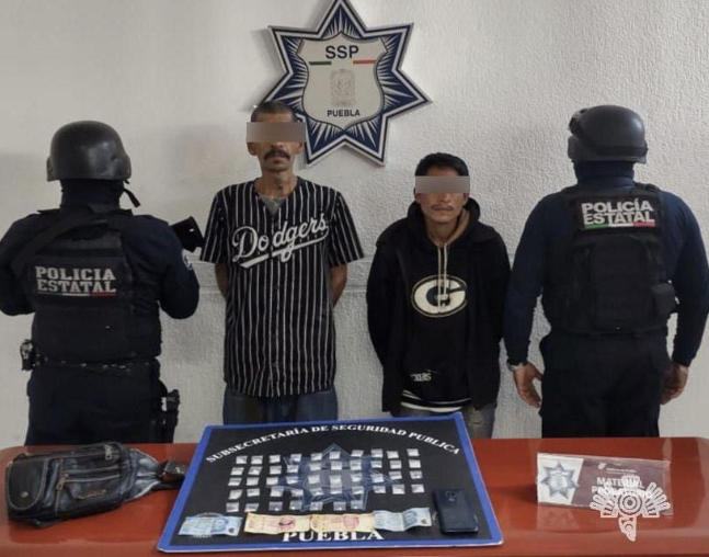 Policía estatal detiene a dos presuntos narcovendedores de “La Tita”