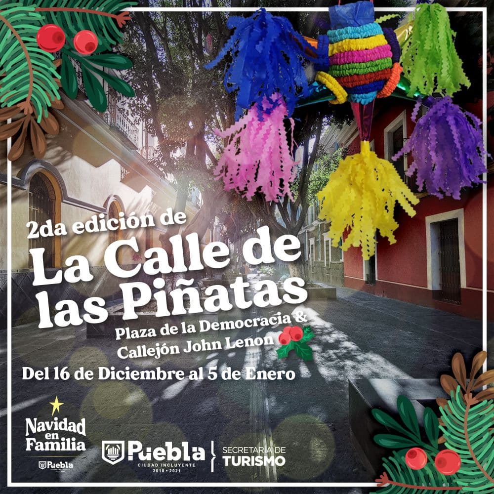 Turismo de Puebla capital invita a disfrutar actividades navideñas en línea