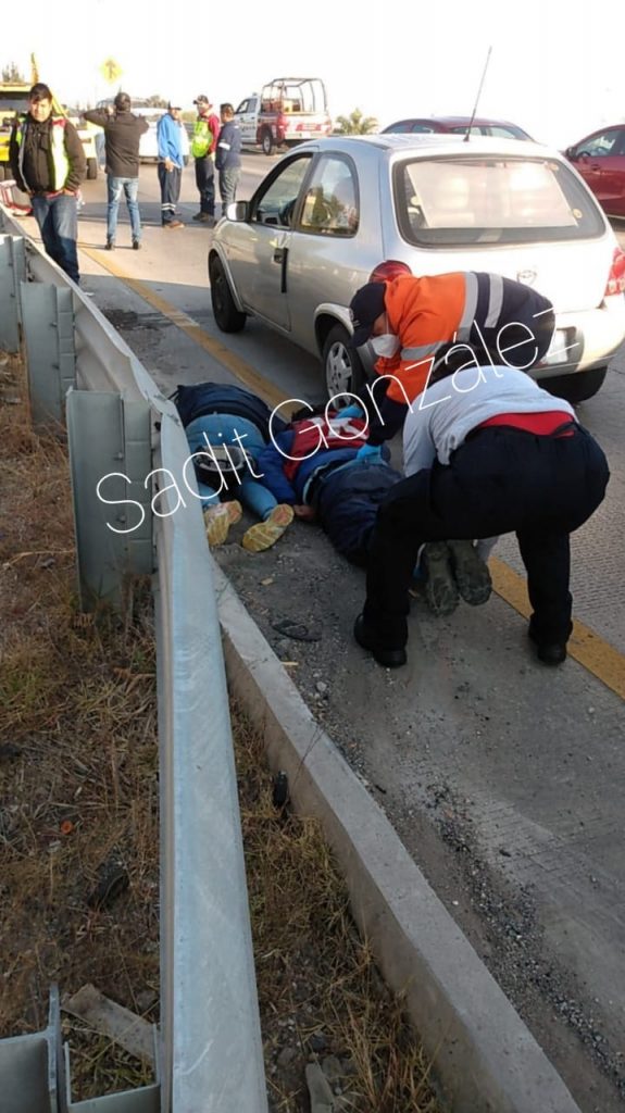 Pareja de motociclistas atropellada en el Periférico Ecológico; falleció la mujer