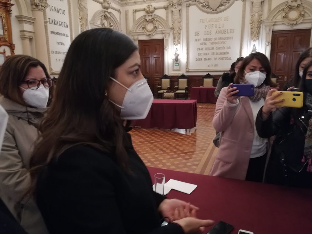 Video desde Puebla: Continuarán filtros en calle 5 de mayo, afirmó Claudia Rivera