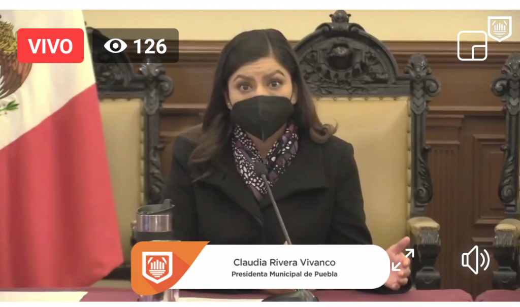 Confía Claudia Rivera reunirse con el gobernador del estado antes de concluir el 2020