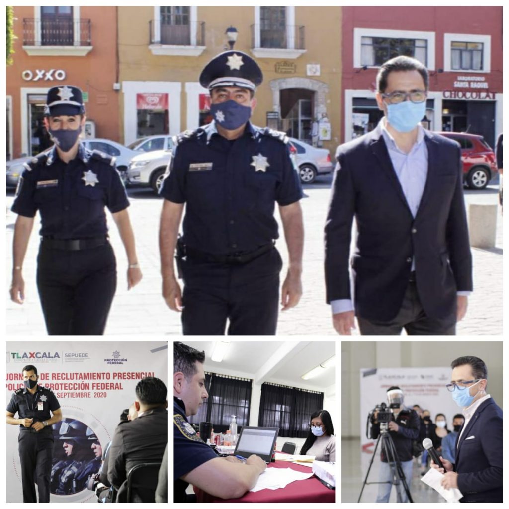 Integra Tlaxcala 500 expedientes de aspirantes al Servicio de Protección Federal este 2020