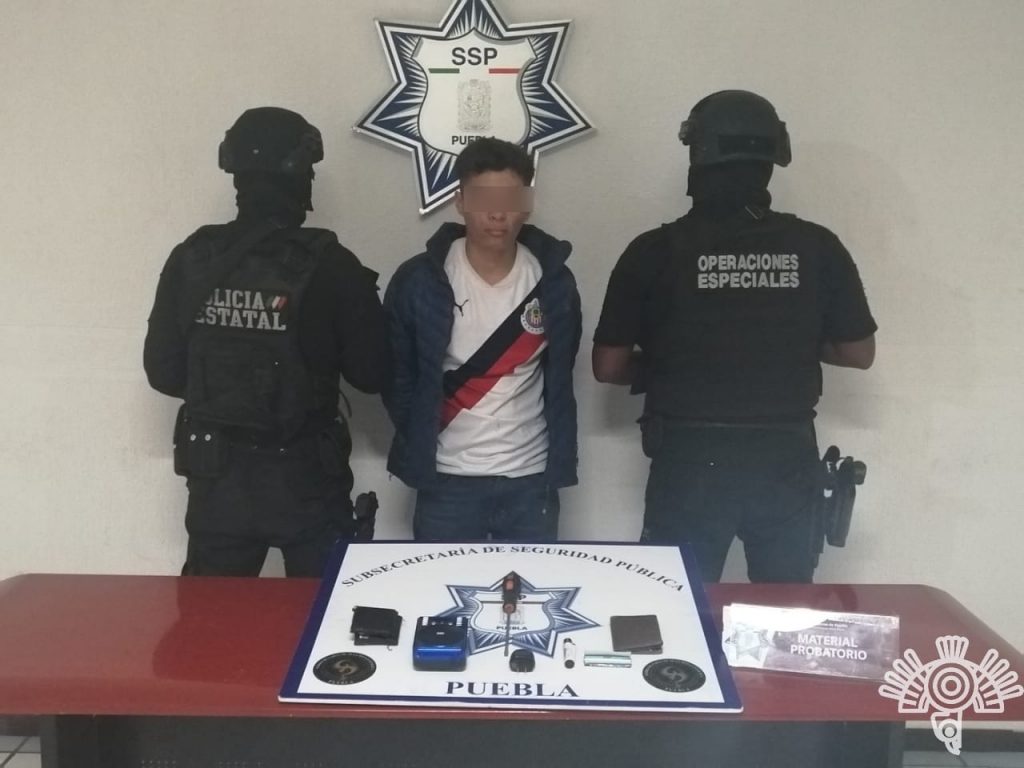 Detiene Policía Estatal a presunto asaltante a transeúnte