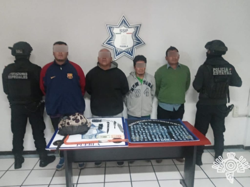 Detiene Policía Estatal a “Los HR”, presuntos asaltantes de tiendas departamentales