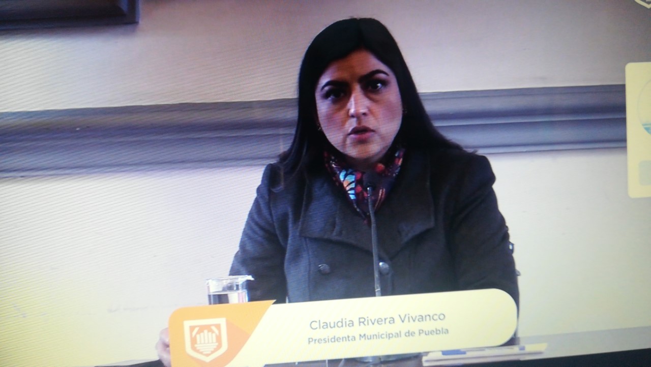 Video desde Puebla: Claudia Rivera espera que los diputados locales de Morena no le quiten 140 mdp del Derecho de Alumbrado Público  DAP al ayuntamiento