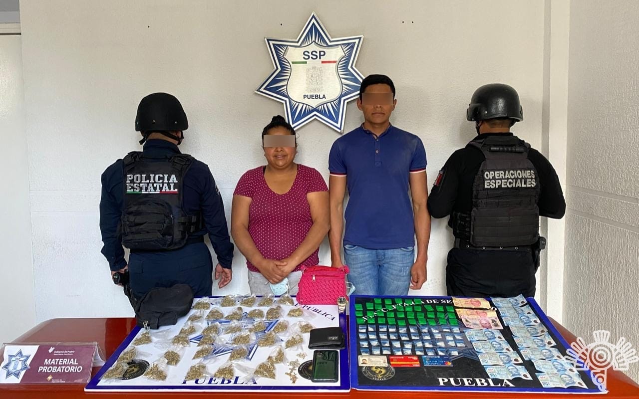Detiene Policía Estatal a presuntos líderes narcomenudistas del sur de la capital