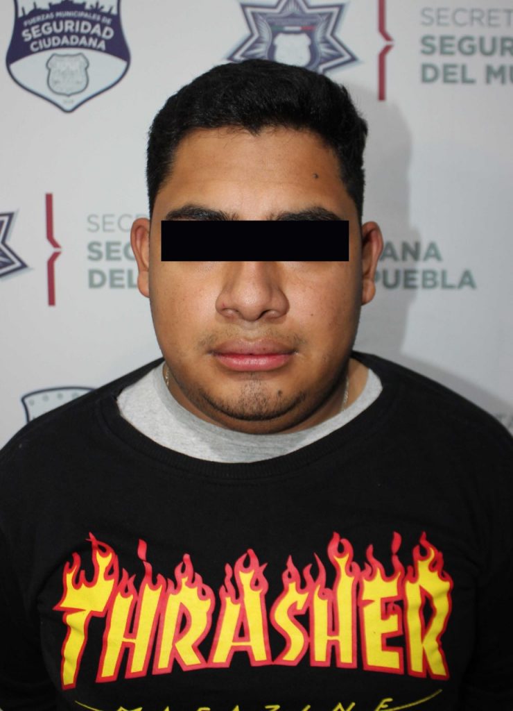 Policía municipal de Puebla y Guardia Nacional atrapan al “Chayanne”, acusado de narcomenudeo