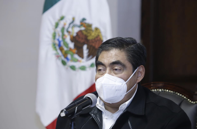 Video desde Puebla: Gobernador Barbosa advirtió que Salud federal pondrá al estado como color rojo en el semáforo Covid19