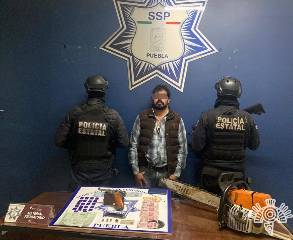 En Chignahuapan, Policía Estatal detiene a presunto narcovendedor