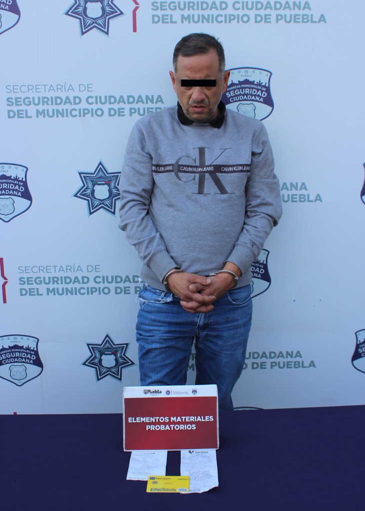 Exitosamente detuvo Policía Municipal de Puebla a probable defraudador venezolano