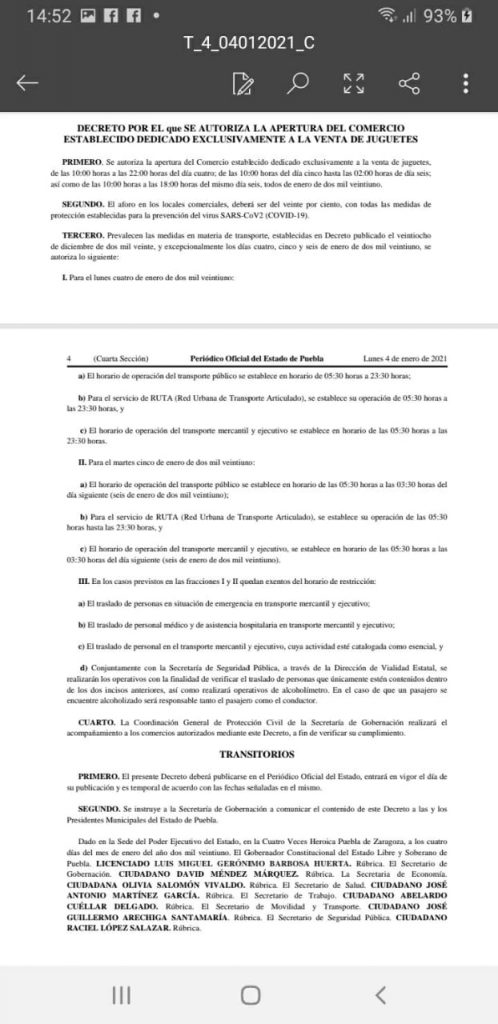 Gobernador Barbosa emite decreto para permitir la venta de juguetes en comercios formales