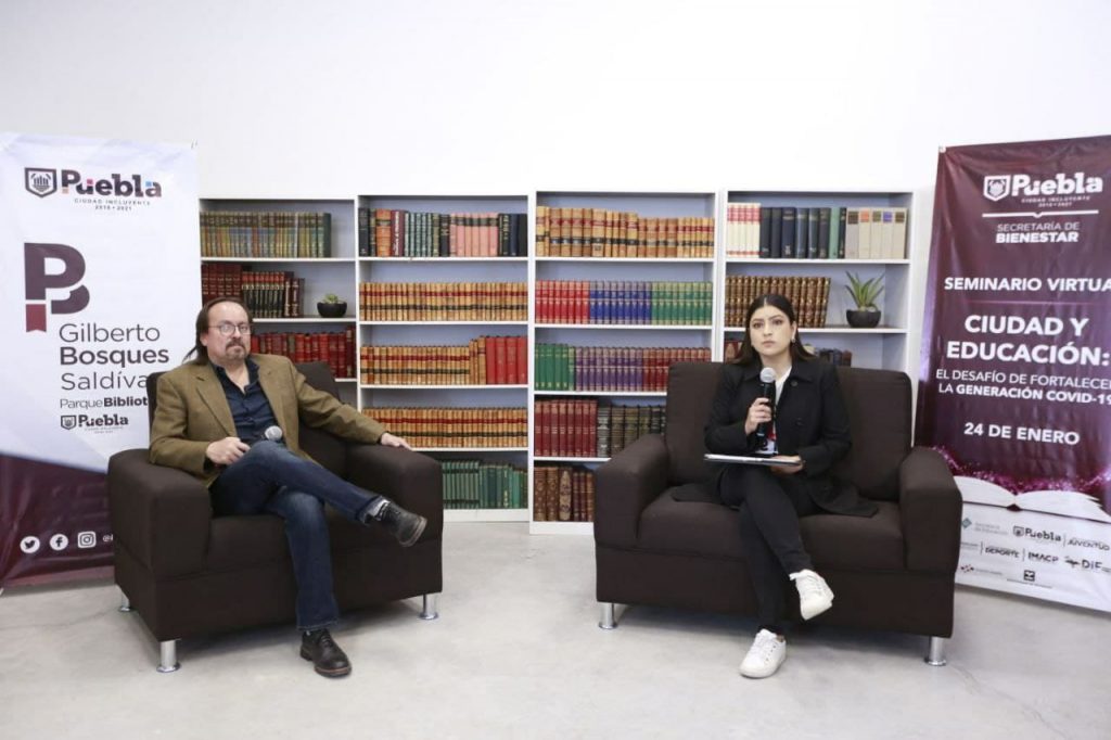 Ayuntamiento de Puebla organiza primer Seminario Virtual desde el Parque Biblioteca Gilberto Bosques Saldivar