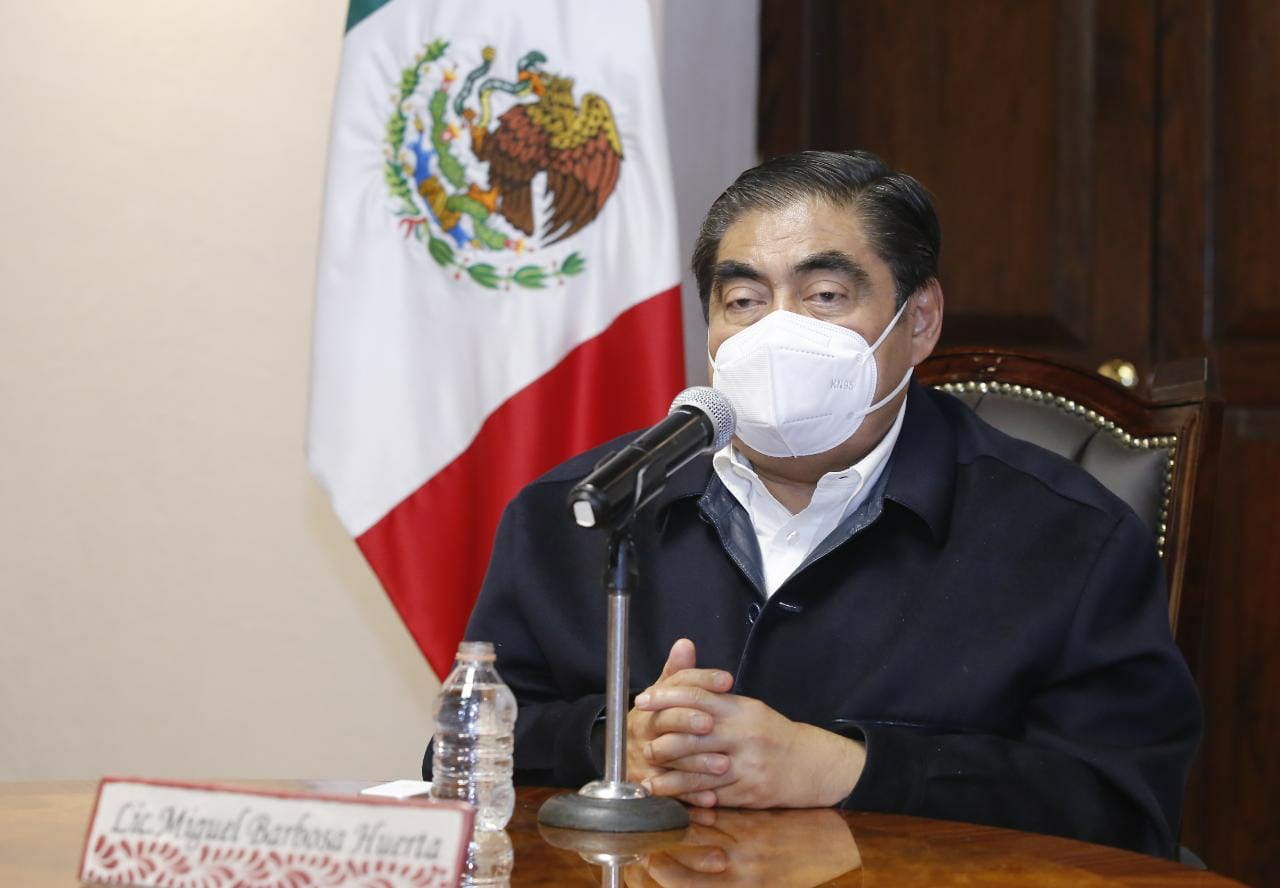 Video desde Puebla: Gobernador Barbosa advirtió que se castigará cualquier intento de fraude en las vacunas contra Covid19