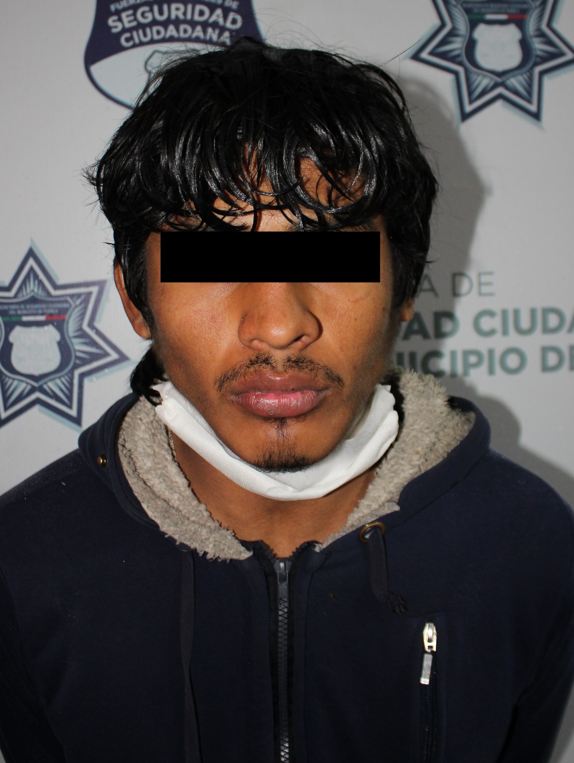 Ubicó y detuvo Policía Municipal de Puebla a dos probables asaltantes de transeúntes y transporte público.