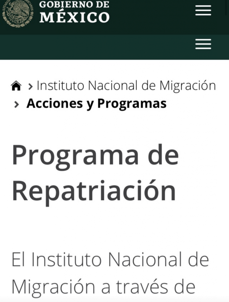 De enero a noviembre, Puebla reportó 9 mil 602 mexicanos migrantes repatriados 