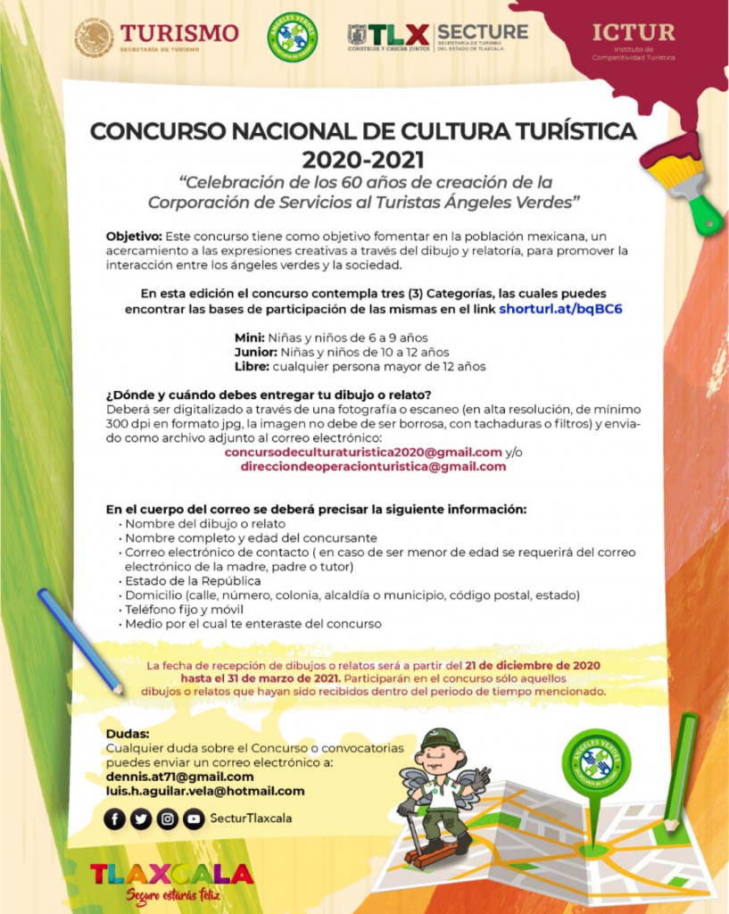 Invita Secture a participar en el concurso nacional de cultura turística.