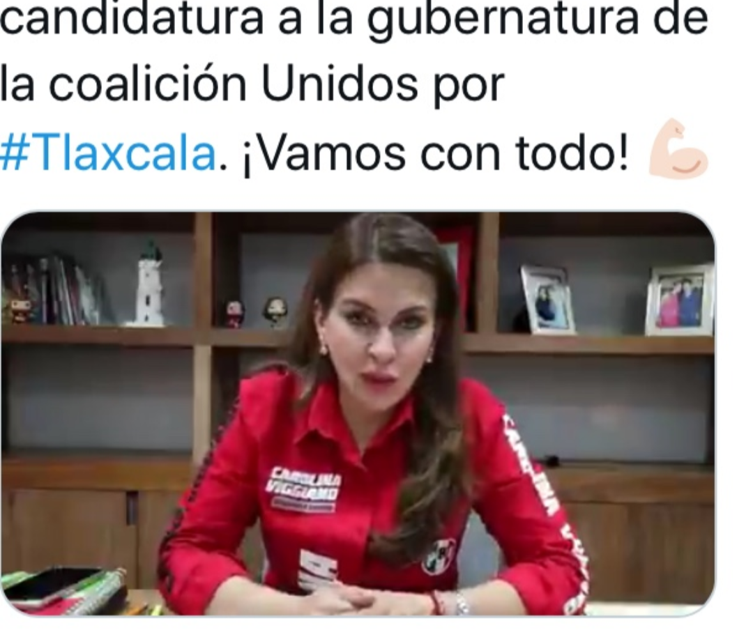 Carolina Viggiano felicitó a Anabell Ávalos como candidata a la gubernatura de Tlaxcala 