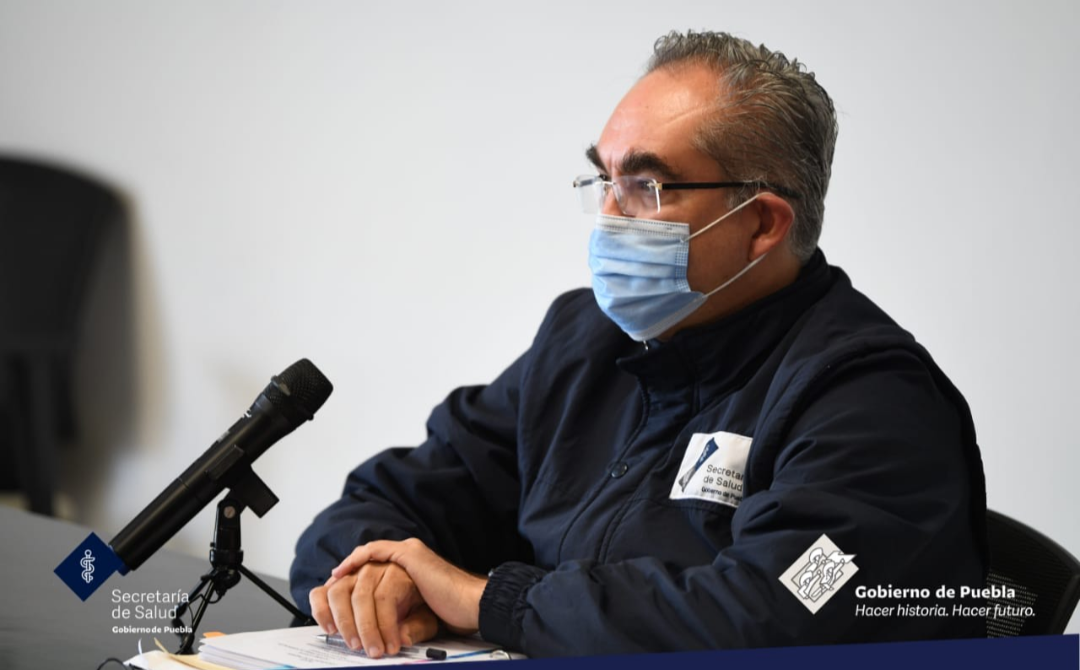 Video desde Puebla: En el estado hay mil 382 hospitalizados por coronavirus; 175 graves, advirtió el secretario de Salud