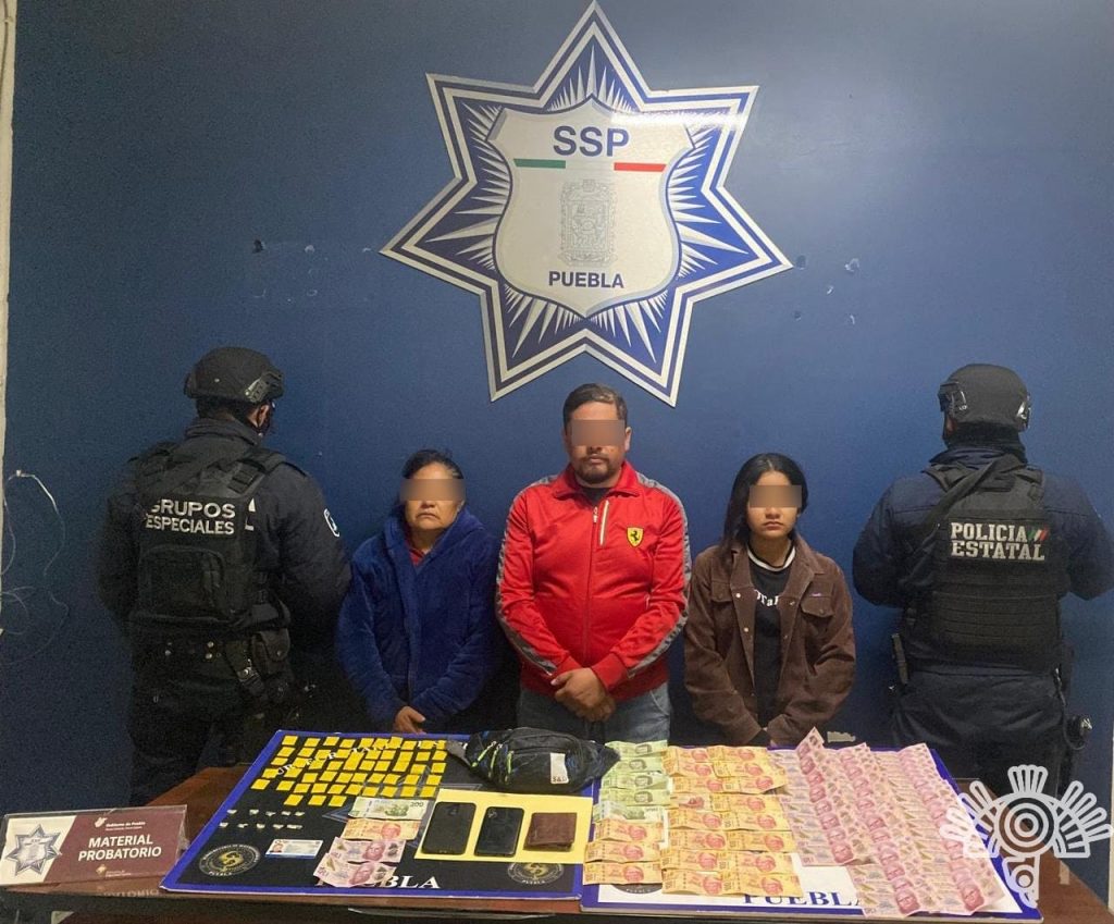 Captura policía estatal a presuntos extorsionadores y secuestradores en Cholula