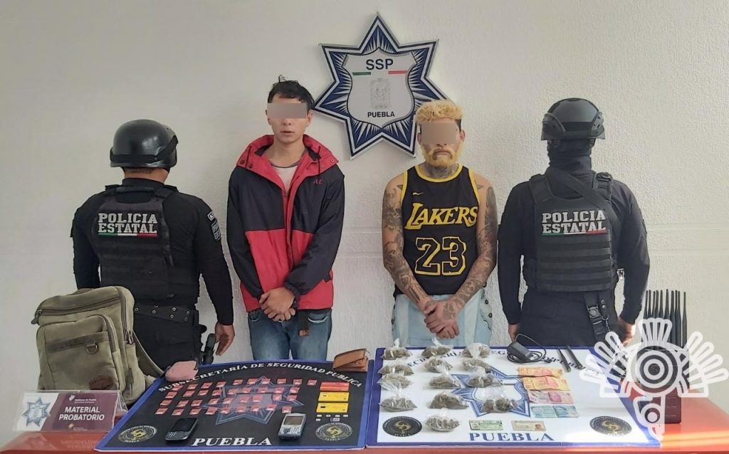 Captura Policía Estatal a presuntos distribuidores de droga y asaltantes de transporte
