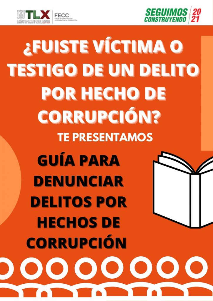 Presenta FECC “Guía para Denunciar Hechos de Corrupción”