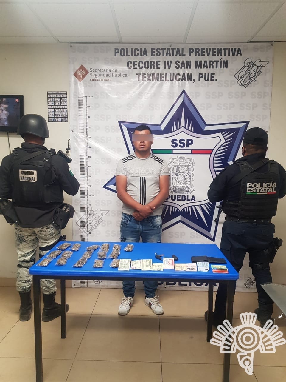 Policía Estatal y Guardia Nacional capturan a presunto narcomenudista