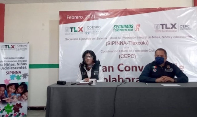 Firman convenio de colaboración Sipinna-Tlaxcala y Cepc