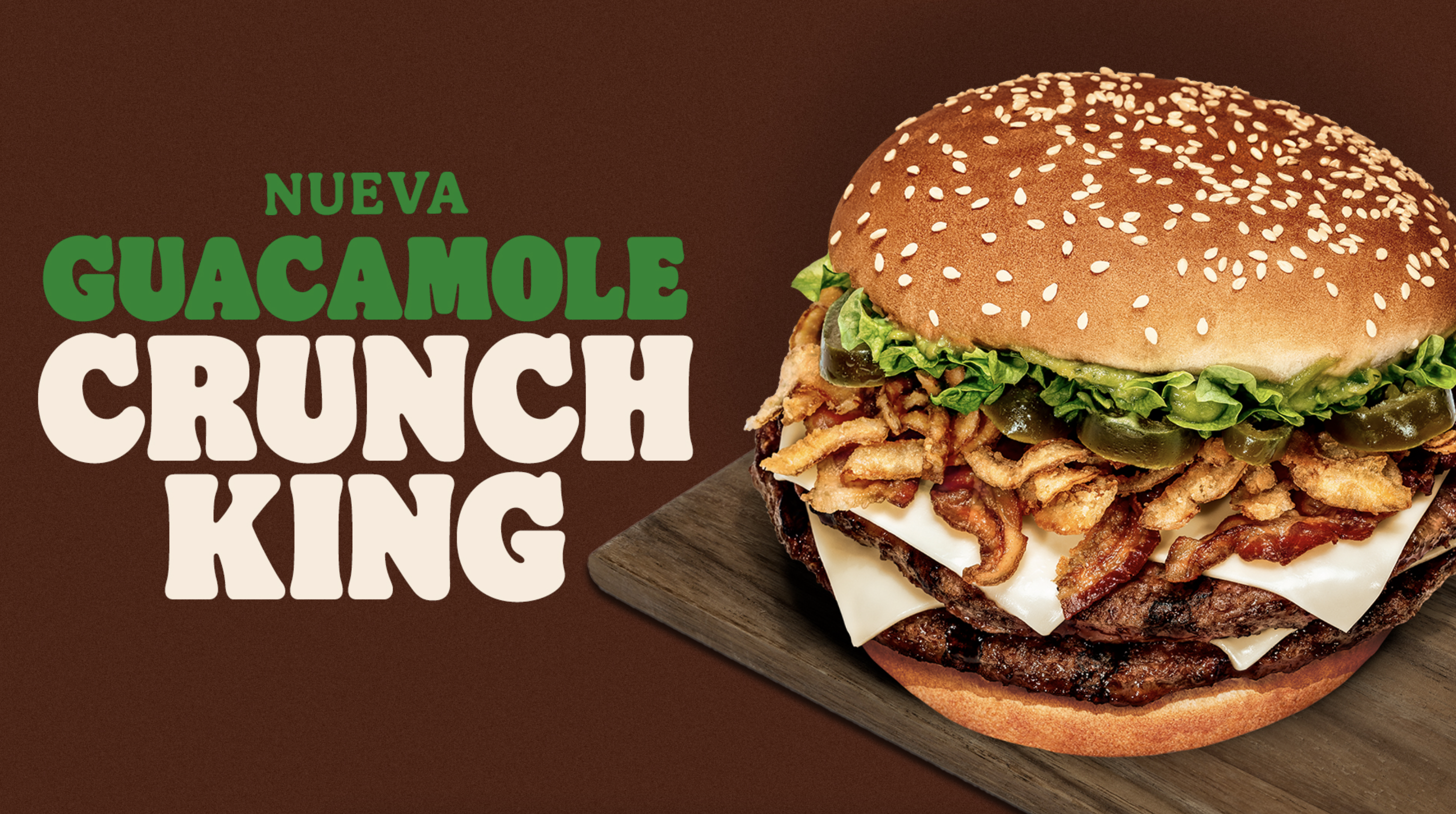 Aguacates mexicanos dan vida a la nueva Guacamole Crunch King de Burger King®, la hamburguesa infalible para este domingo del gran juego