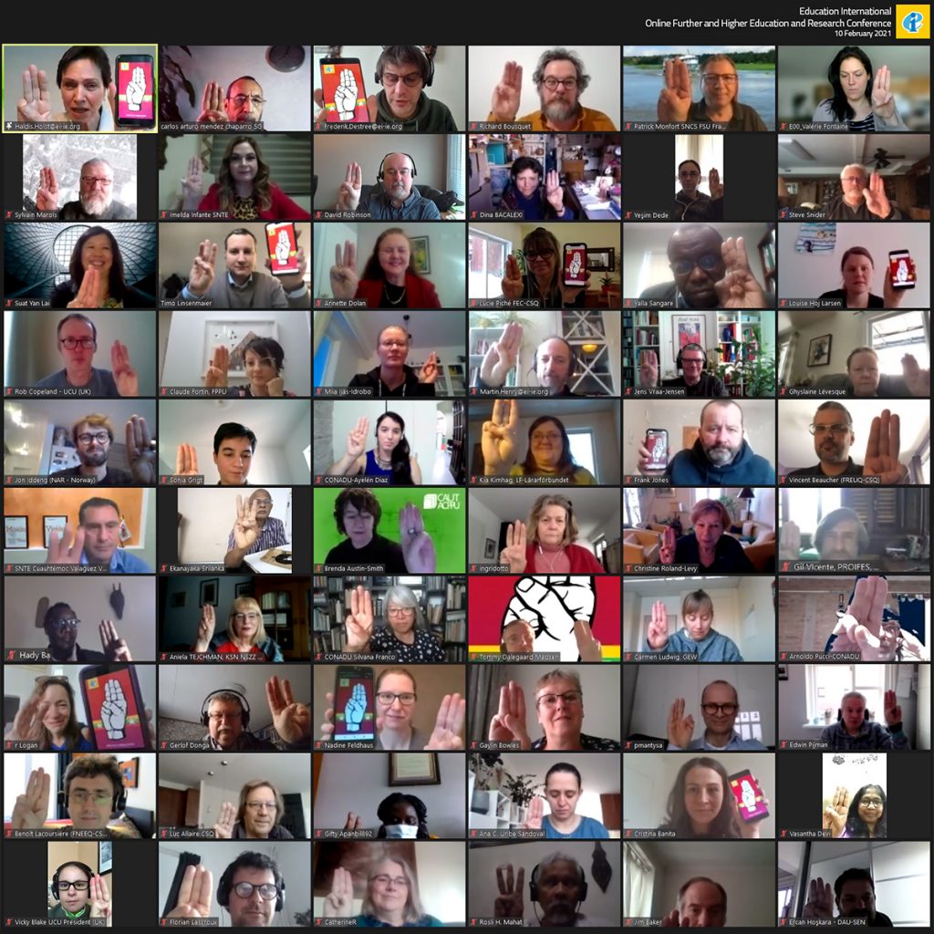 La Internacional de la Educación, la mayor organización de docentes del mundo, se moviliza por el restablecimiento de la democracia en Myanmar